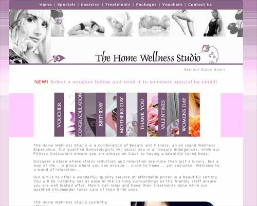 The Home Wellness Studio Website